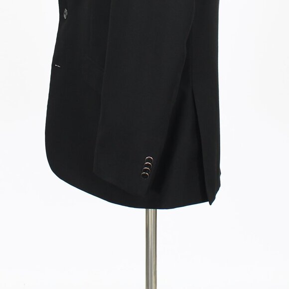 Kenneth Cole 42R Black Solid 2-Button Sport Coat Blazer Jacket P386 - Picture 8 of 11